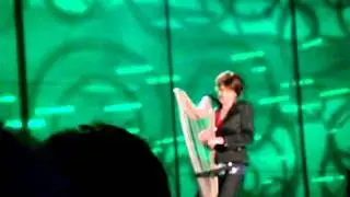Catrin Finch playing the electric harp