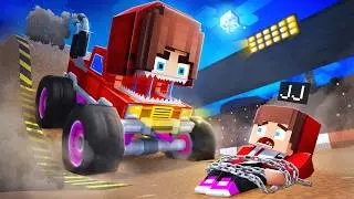 JJ vs Monster GIRL Truck - Maizen Minecraft Animation