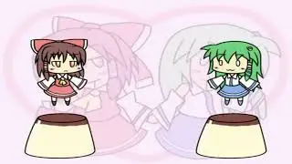 Touhou - Reimu & Sanae Pudding Dance!