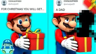 Mario opens Christmas Presents sent by YOU!