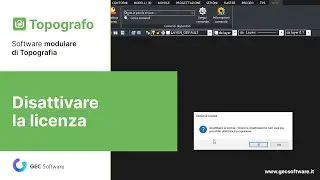 Topografo - Disattivazione della licenza