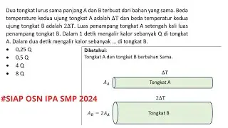 Latihan Soal OSN IPA SMP 2024_ Laju Aliran Kalor Konduksi