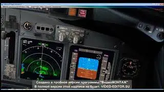 Ночной полет Платов-Платов на PMDG Boeing 737-800 NGX WL Nordstar/Night Flight of Platov-Platov