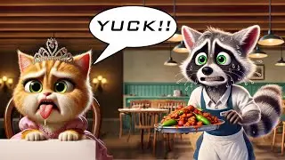 The Cute Cat Wants More Spicy Food