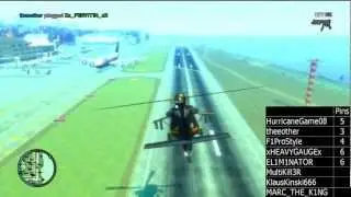 GTA4 Free Mode: Chopper Bowling, 16 Players - 1 Grenade, 1 Turbo vs 14 People in line and much more