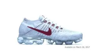 Nike Air VaporMax Flyknit WMNS "Pure Platinum/University Red"