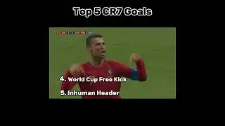 CR7 Top 5 Goals #shorts #footballshorts