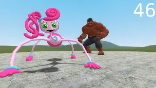 MOMMY LONG LEGS VS RED HULK in Garry's Mod!