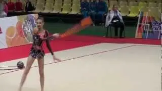 Правоторова Алина, обруч. Командное Первенство Москвы. 28.03.13