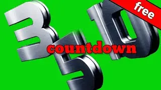 #greenscreen #chromakey #footage countdown greenscreen animation, counting greenscreen, video effect