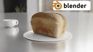 Simple Bread Scene on Blender  || DzakiPedia