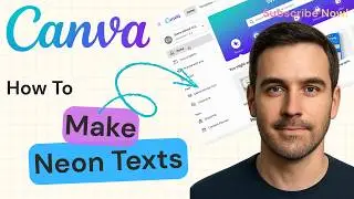 How to Make Neon Text in Canva | Glow Text Effect Tutorial 2026