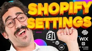 HOW TO MAKE A WEBSITE Shop Online? / Shopify Settings Tutorial For Beginners