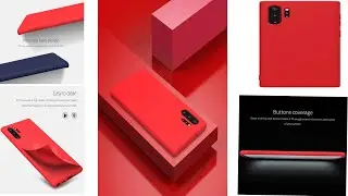 Nillkin Rubber Wrapped Protective Cover Case for Samsung Galaxy Note 10 Plus (Red)