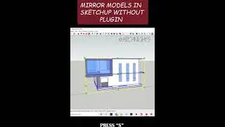 mirror model in sketchup without plugins