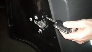 Как заблокировать дверь на Opel zafira если сломался центральный замок