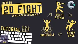 Construct 3 Fight Tutorial - Melee Attack, Knock Back, Invincibility