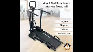 Best AGARO Rover Manual Treadmill Comes with Jogger Folding with 120 kgs max User Weight