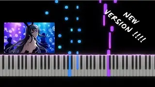 Seishun Buta Yarou wa Bunny Girl Senpai no Yume wo Minai ED | Fukashigi no Carte PIANO TUTORIAL