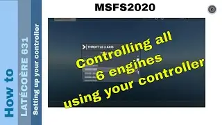 Flight Simulator 2020 - How to - LATÉCOÈRE 631 - Configuring your controller