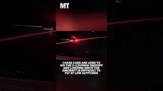 Witness the view of a chase car guiding a U-2 Dragon Lady along the runway