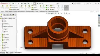 3D SolidWorks Mechanical Drawing with Loft Feature