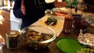 Momma making me incredible Vegan Wrap