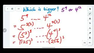 Compare Indices #maths #exponents #gcse #mathematics #education