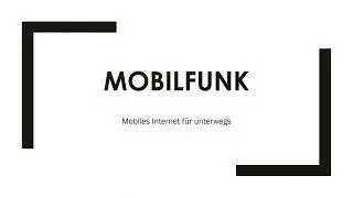 Mobilfunk einfach und kurz erklärt