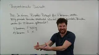 Proportionaler DREISATZ. Risotto Rezept Beispiel. Proportionaler Dreisatz einfach erklärt. #Mathe