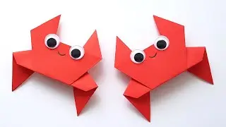 Origami Paper Crab | How to Make an Easy Paper Crab | Easy paper craft | Summer crafts
