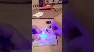 LED Slowly turns off with Capacitors