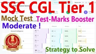 🎯Testbook Mega Live Mock SSC CGL 2024 Marks Boost |Target SSC CGL 2024, Math,GK, Reasoning & English