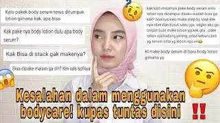 QnA KESALAHAN MENGGUNAKAN BODYCARE | NIVEA BODY SERUM & ALL BODY SERUM PENCERAH | SREEZY ANUGRAH