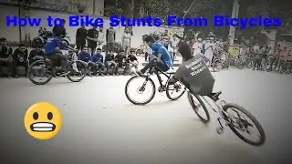 How to Bike Stunts From Bicycles? Cycle Stun? Fire Burnout & Stunnig Stunts on KTM Bike
