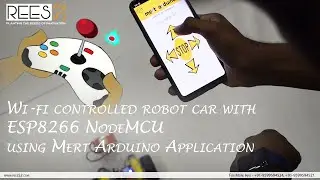 WI-fi controlled wireless robot car with NodeMCU ESP8266-12e  using Mert Arduino Application