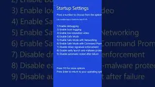 How to Disable Driver Signature Enforcement #shorts #ytshorts #techshorts #troubleshooting