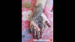 latest mehendi design for beginners/ / front of hand #viral #mehendi #art #mehendidesign #handmade