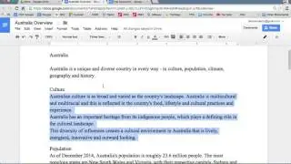 Google Docs - Indents & Tabs