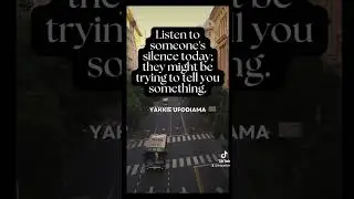 Silence speaks a lot
