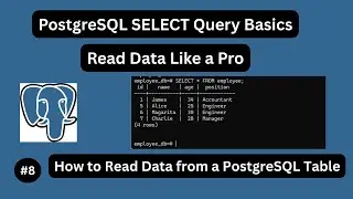 SELECT Query Basics: How To Read data from a PostgreSQL Table