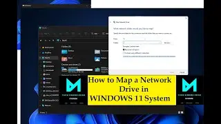 How to Map a Network Drive in window 11 