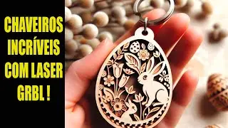 CHAVEIROS INCRÍVEIS COM LASER GRBL !