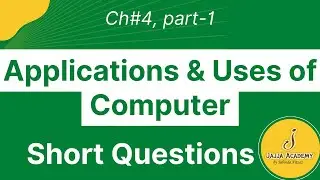 Applications and Uses of Computers Short Questions| Important Question of Computer Science Class 11