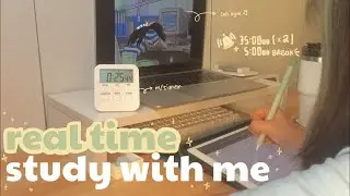 ✏️real time study with me (lofi bgm)⏰🍃