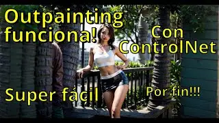Outpainting con ControlNet | Stable diffusion en español