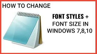 How to change font and font size notepad in windows pc hindi_ change fonts style and size