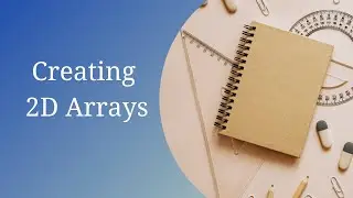Intro to Multi-Dimensional Arrays - Creating 2D Arrays - Java