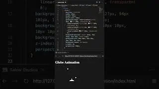 Globe Animation HTML and CSS tutorial for beginners 2022 #coding #globe #animation