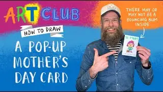 Art Club with Olaf Falafel – How To Draw a Pop-up Greetings Card